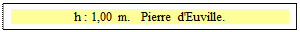Zone de Texte: h : 1,00 m.   Pierre d'Euville.

