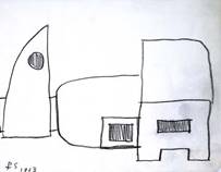 63-30-1 Dessin de fa�ade du Carmel