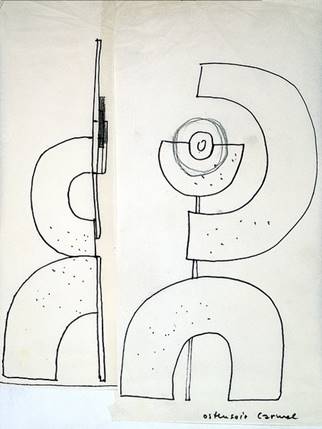 63-30-7 Dessin du Carmel ostensoir