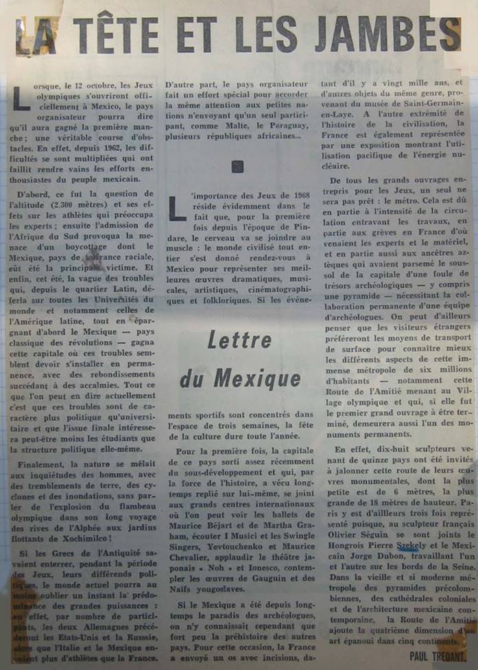 Nouvelles litt�raires 10-10-1968