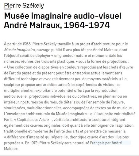 74-24 Mus�e imaginaire (texte)