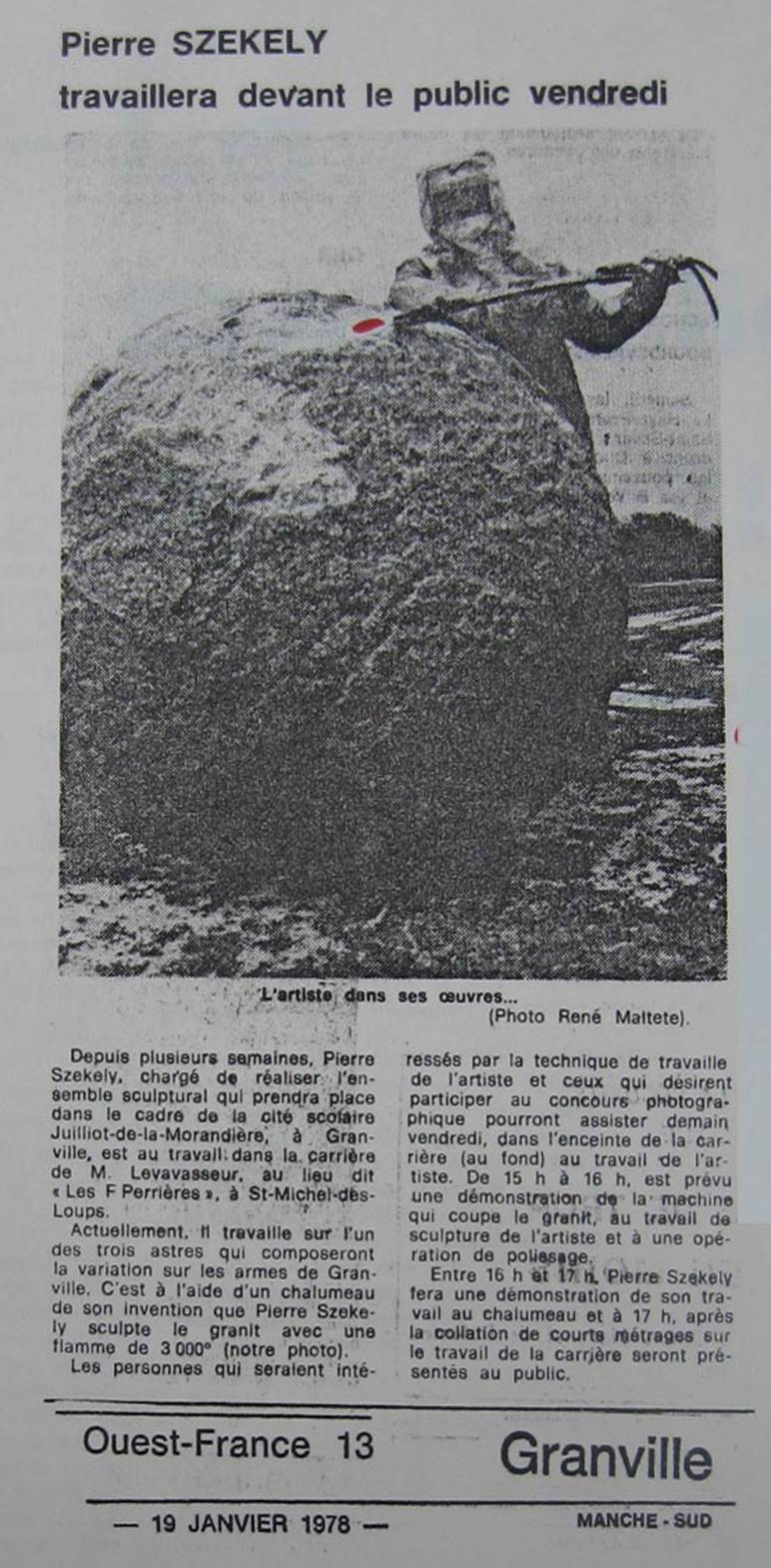 Ouest France 19-01-1978