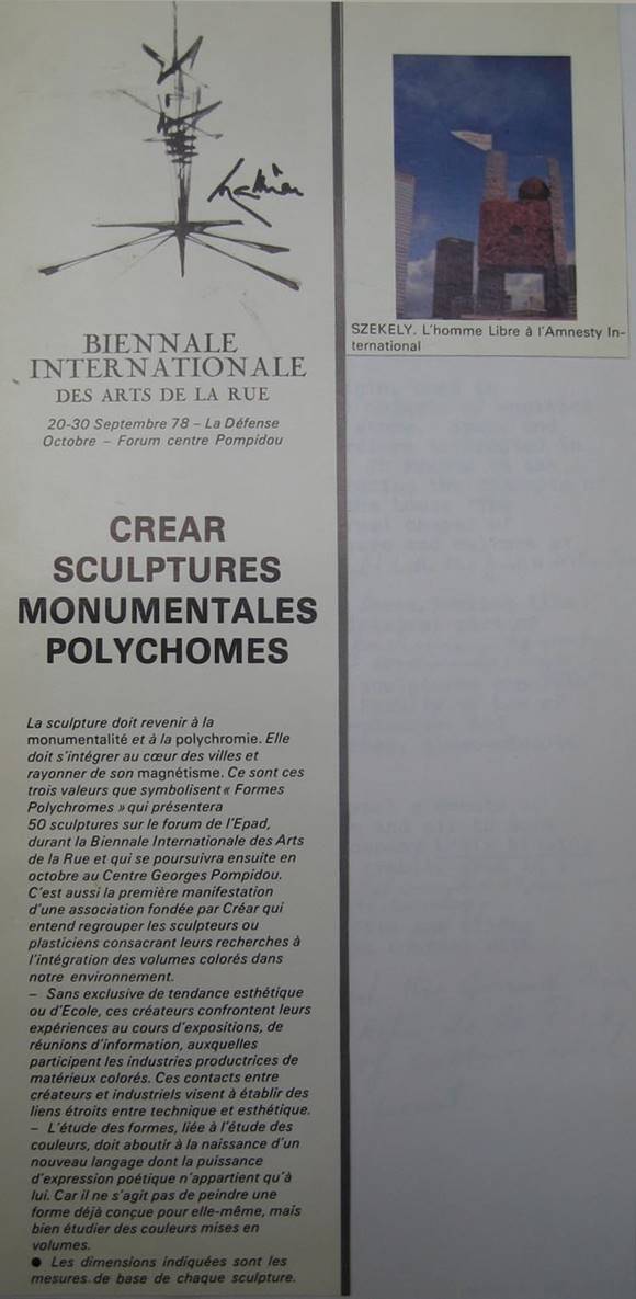 Biennale internationale des arts de a rue 09-78 la D�fense