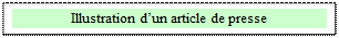 Zone de Texte: Illustration d�un article de presse