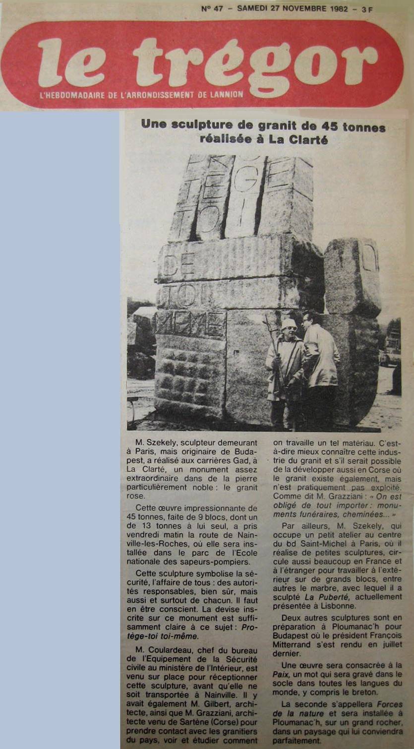 Le Tr�gor 27-11-1982