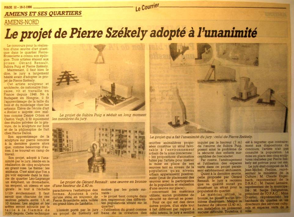 Le courrier picard 18 f�vrier 1986