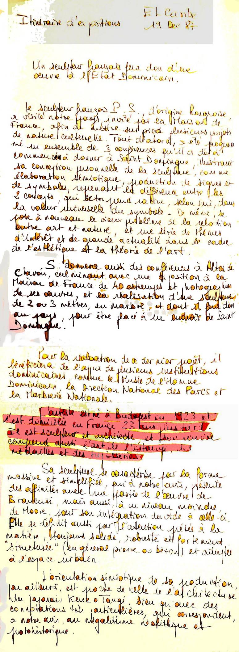 trad. El Caribe 19 d�cembre 1987 complet