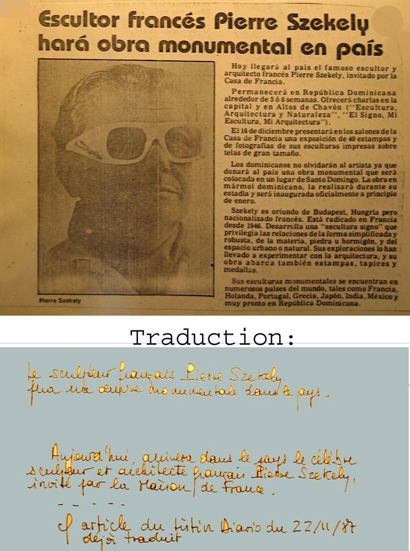 Hoy 1er d�cembre 1987